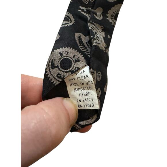 Ralph Marlin Harley Davidson 2003 Gears & Parts Motorcycle Vintage Necktie - Picture 6 of 6